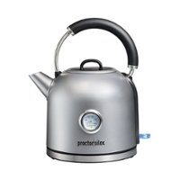 Proctor Silex - Electric 1.7 Liter Dome Kettle with Temperature Gauge - STAINLESS STEEL - Front_Zoom