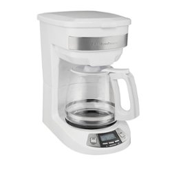 Hamilton Beach - 12 Cup Programmable Coffee Maker - WHITE - Front_Zoom