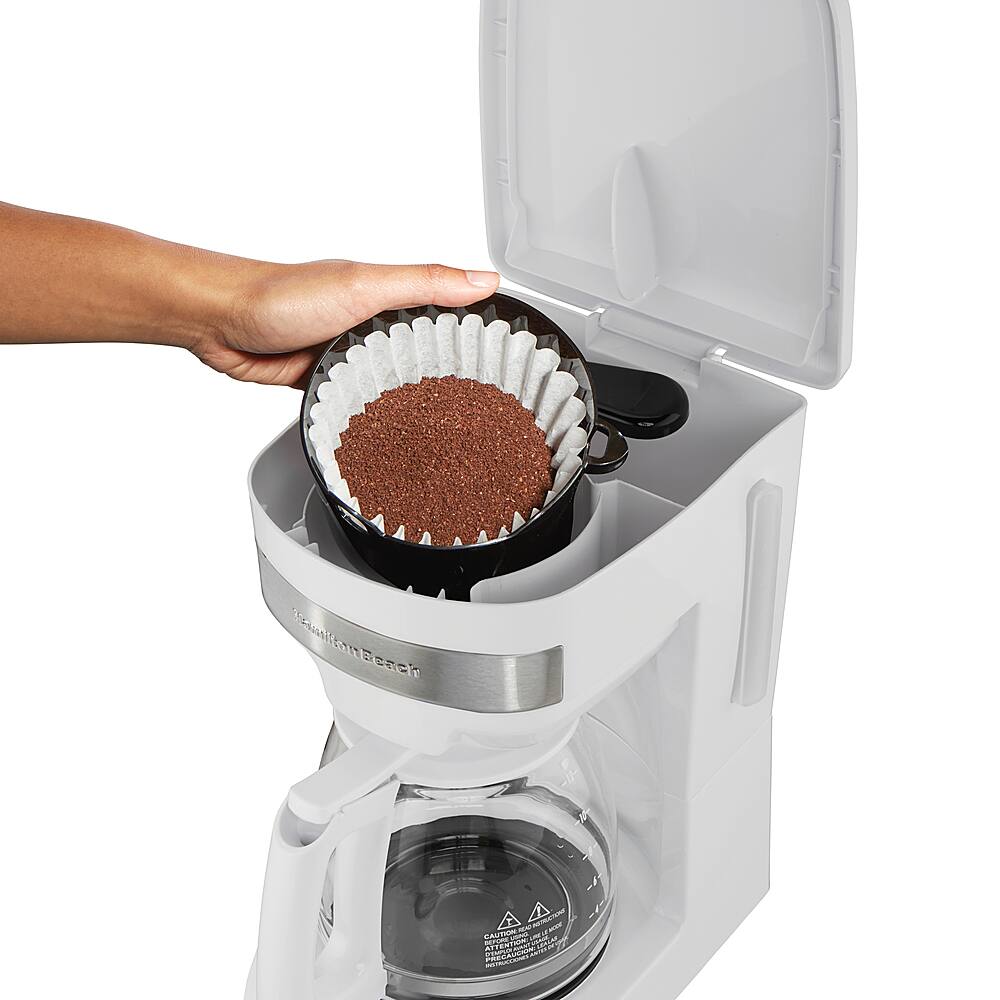 Alt View 12. Hamilton Beach - 12 Cup Programmable Coffee Maker - White.