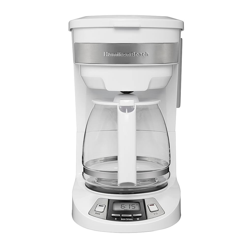 Alt View 13. Hamilton Beach - 12 Cup Programmable Coffee Maker - White.