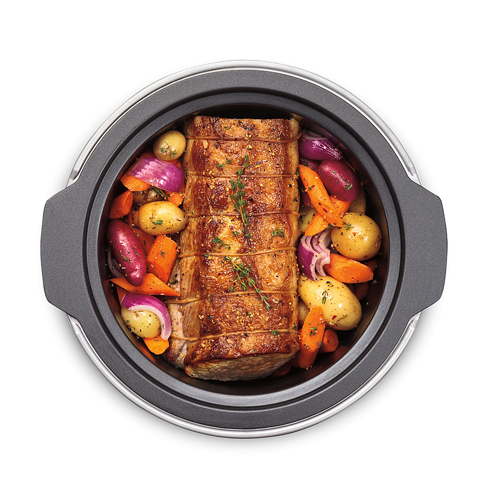  Hamilton Beach Sear & Cook Stock Pot Slow Cooker with Stovetop  Safe Crock, Large 10 Quart Capacity, Programmable, Silver (33196): Home &  Kitchen