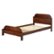 Angle Zoom. Walker Edison - Classic Solid Wood Twin-Size Bed with Book Storage - Walnut.