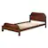 Angle. Walker Edison - Classic Solid Wood Twin-Size Bed with Book Storage - Walnut.