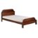 Alt View Zoom 12. Walker Edison - Classic Solid Wood Twin-Size Bed with Book Storage - Walnut.