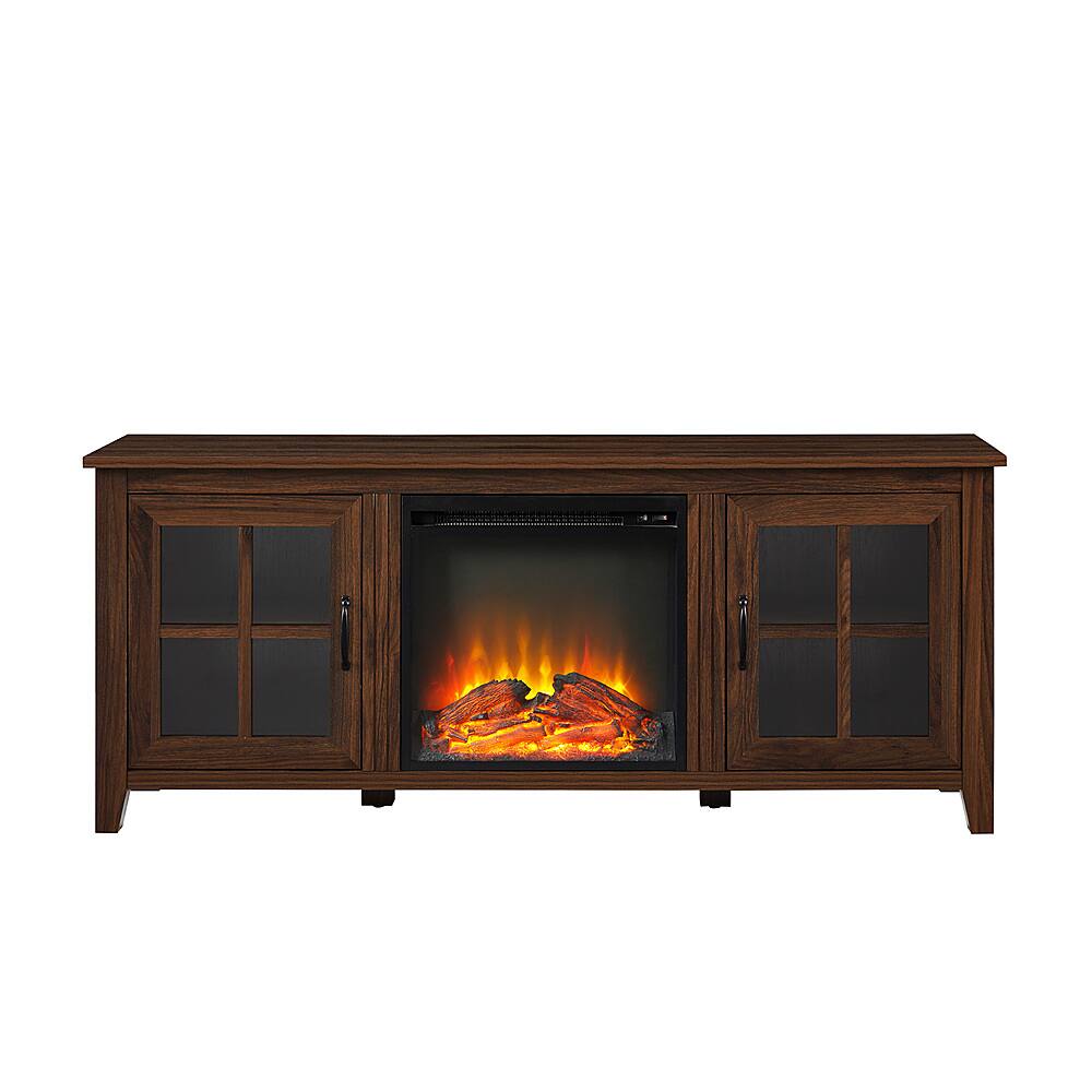 Best Buy Walker Edison Rustic Fireplace TV Stand for TVs up to 65