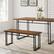 Alt View 13. Walker Edison - Modern Metal and Wood Dining Bench - Walnut.
