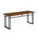 Left. Walker Edison - Modern Metal and Wood Dining Bench - Walnut.