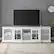 Alt View 3. Walker Edison - Classic Glass-Door TV Stand for most TVs up to 88” - White.