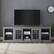 Alt View 3. Walker Edison - Classic Glass-Door TV Stand for most TVs up to 88” - Gray.