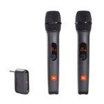 Front. JBL - Wireless Two Microphone System - Black.