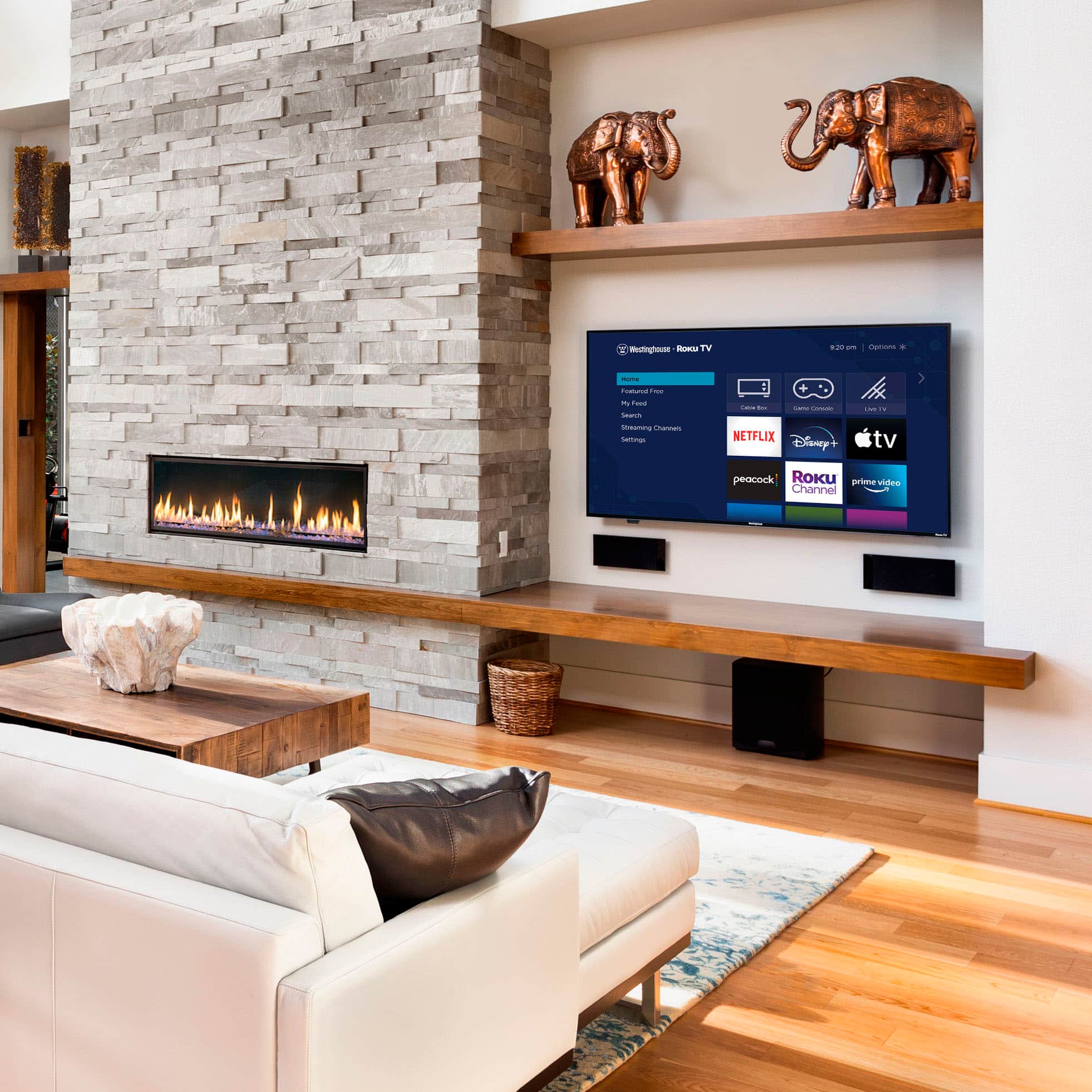 Alt View 18. Westinghouse - 43" FHD Smart Roku TV - Black.