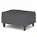 Angle. Simpli Home - Harrison Small Coffee Table Storage Ottoman - Slate Grey.