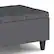 Alt View 15. Simpli Home - Harrison Small Coffee Table Storage Ottoman - Slate Grey.