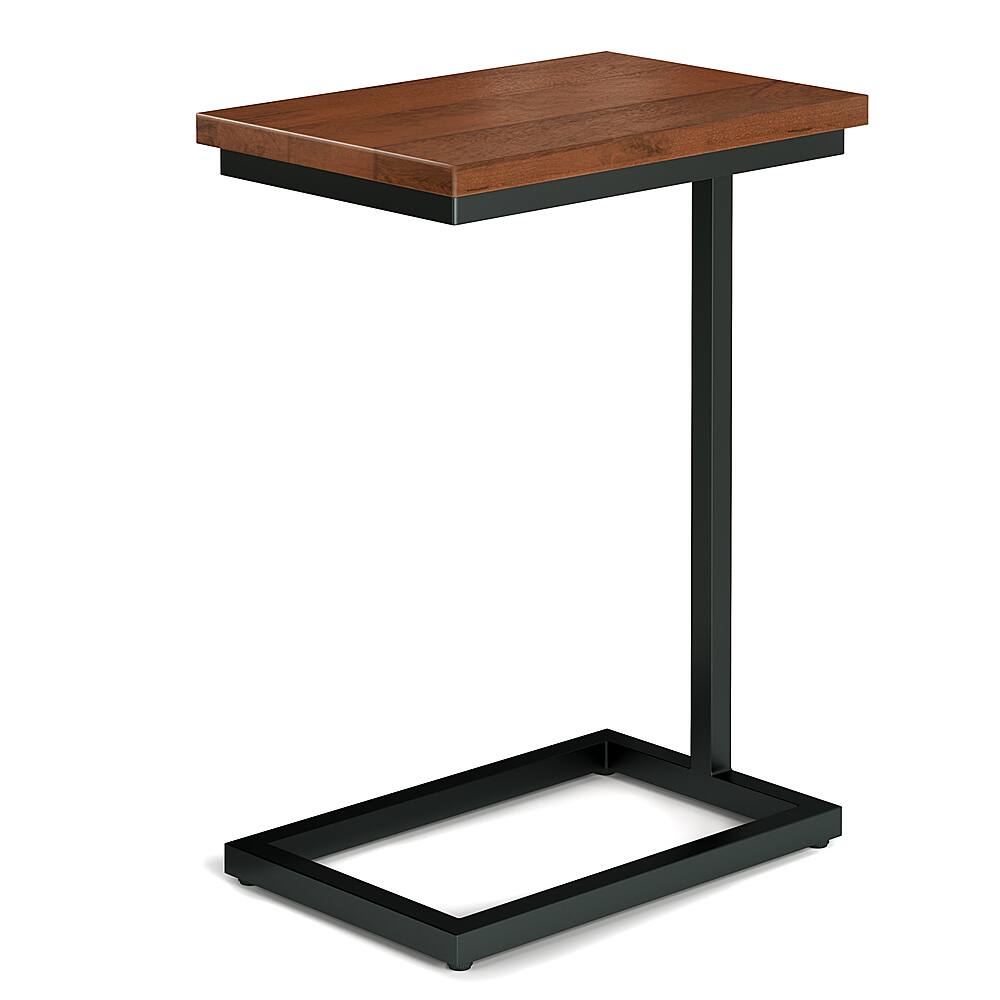 Angle View: Simpli Home - Rafferty C Side Table - Dark Cognac Brown