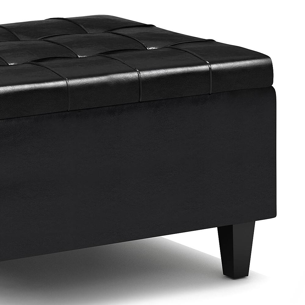 Best Buy Simpli Home Harrison Small Coffee Table Storage Ottoman