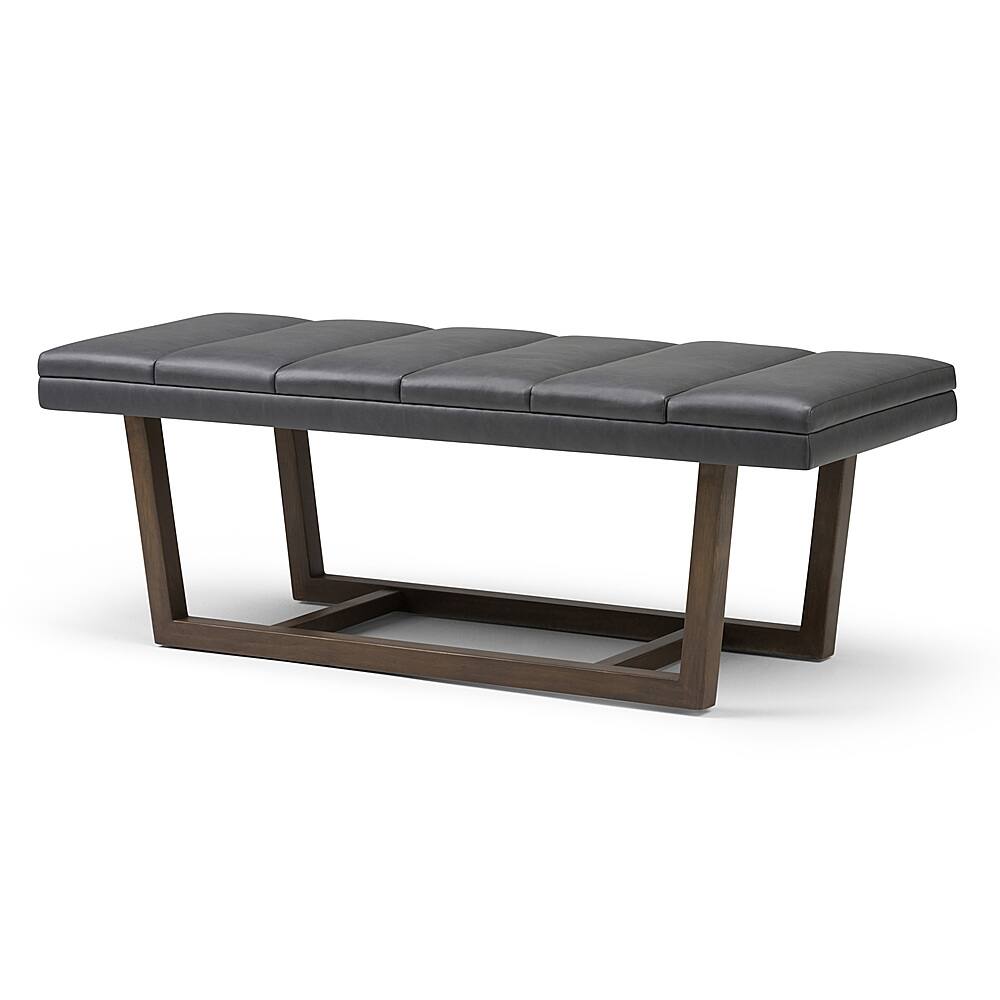 Angle View: Simpli Home - Jenson Ottoman Bench - Stone Grey