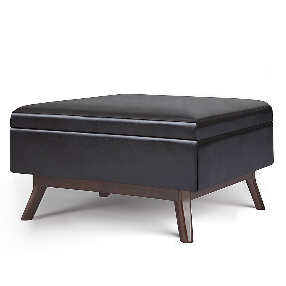 Angle View: Simpli Home - Owen Coffee Table Storage Ottoman - Tanners Brown