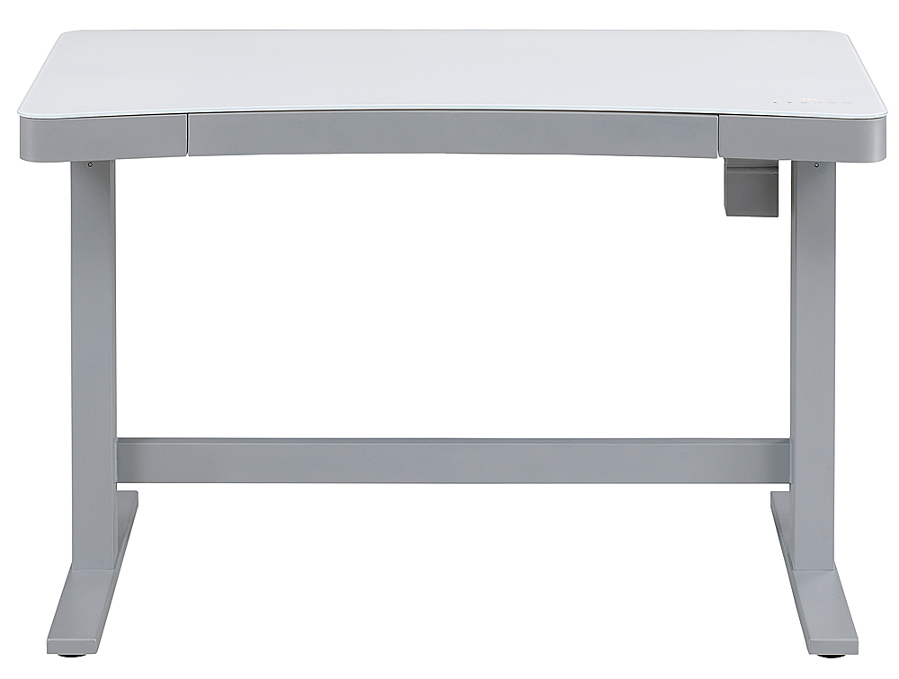 Twin Star Home - Ashford™ Adjustable Height Desk - Light Silver