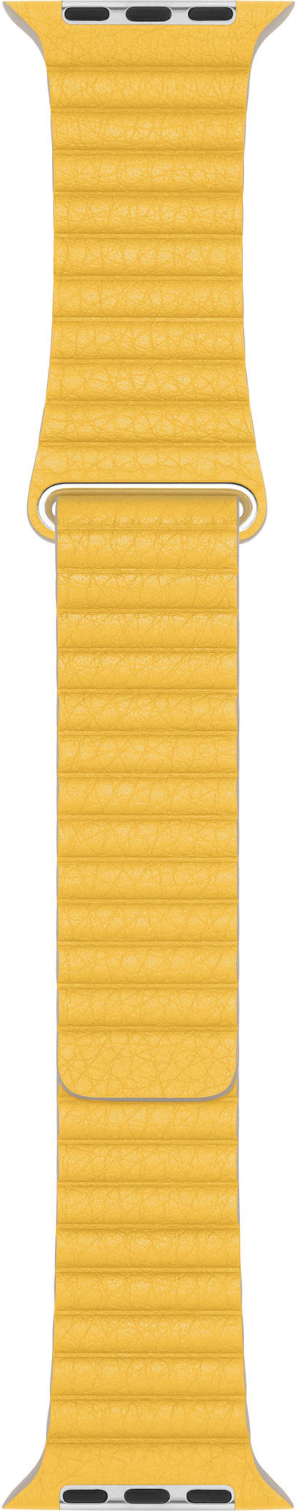 Leather Loop Apple watch Band - 44mm- Med - lemon