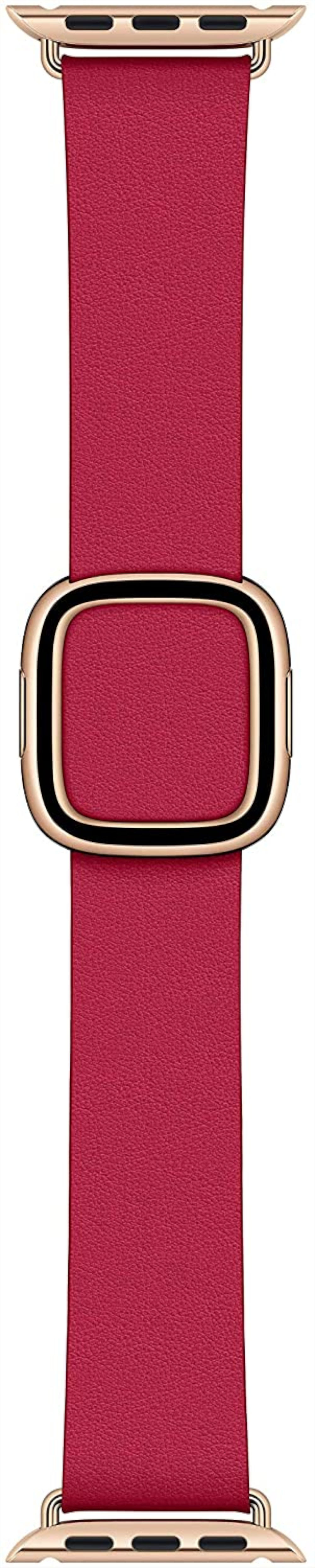 Angle View: Apple - Modern Buckle   Watch Band - 40 mm  Med - Raspberry