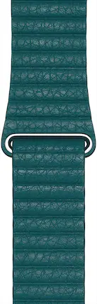 Angle. Apple - Leather Loop M for Apple Watch 44mm - peacock.