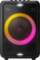 Philips - Portable Bluetooth Party Speaker with Party Lights and Built-in Carry Handle - Black - Front_Zoom