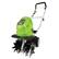 Angle. Greenworks - 40-Volt 10 in. Cultivator (4Ah Battery and Charger included) - green.