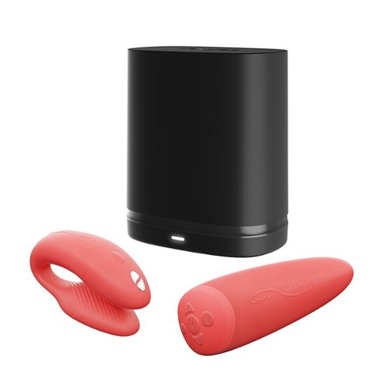 Front Zoom. We-Vibe Chorus Couples Vibrator - Coral.
