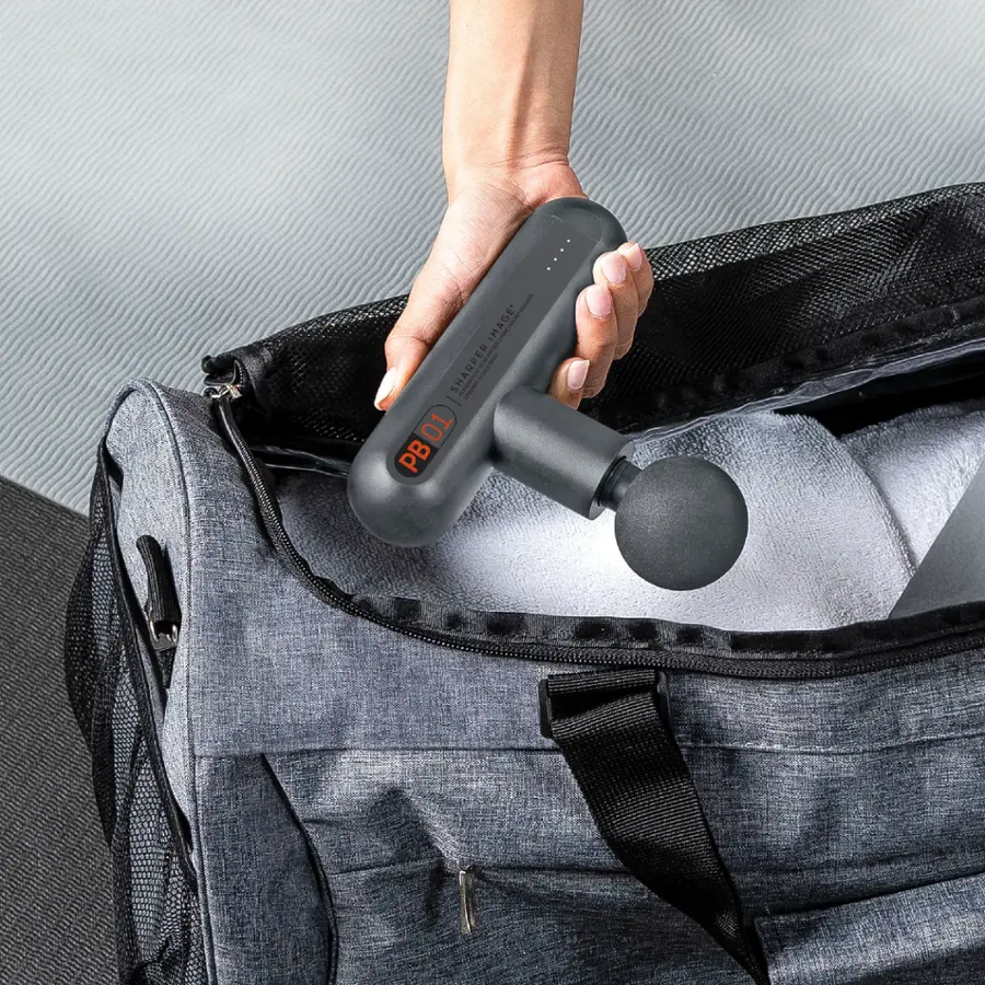 Alt View 16. Sharper Image - Powerboost Move Deep Tissue Travel Percussion Massager - Grey.