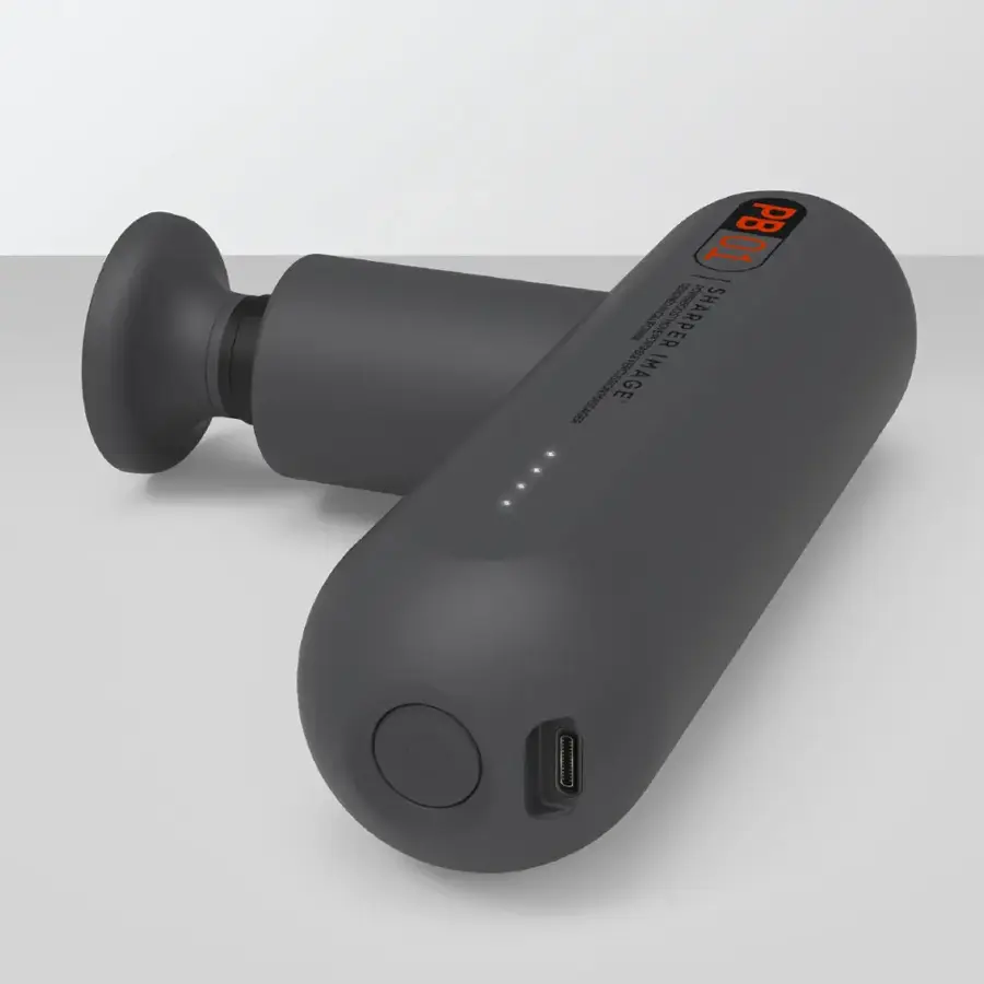 Alt View 17. Sharper Image - Powerboost Move Deep Tissue Travel Percussion Massager - Grey.