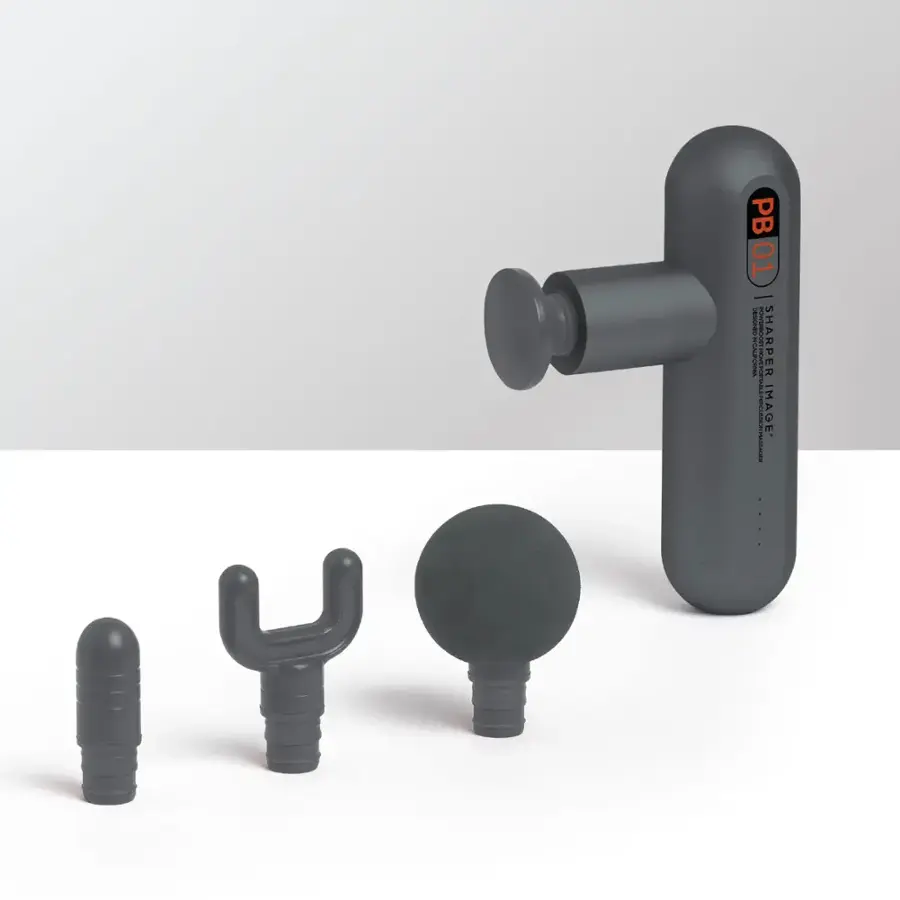 Alt View 18. Sharper Image - Powerboost Move Deep Tissue Travel Percussion Massager - Grey.