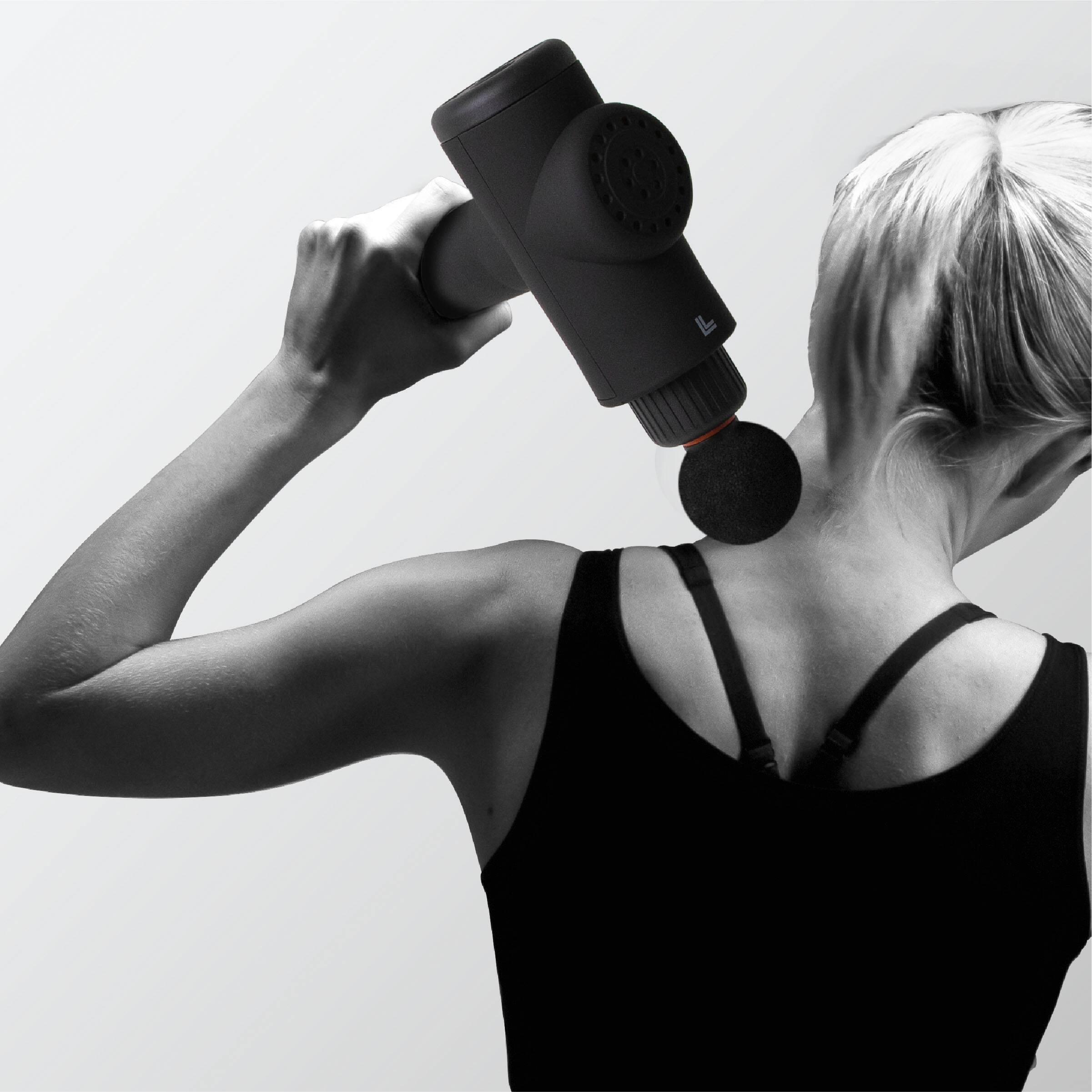 Alt View 12. Sharper Image - Powerboost Deep Tissue Massager - Black.