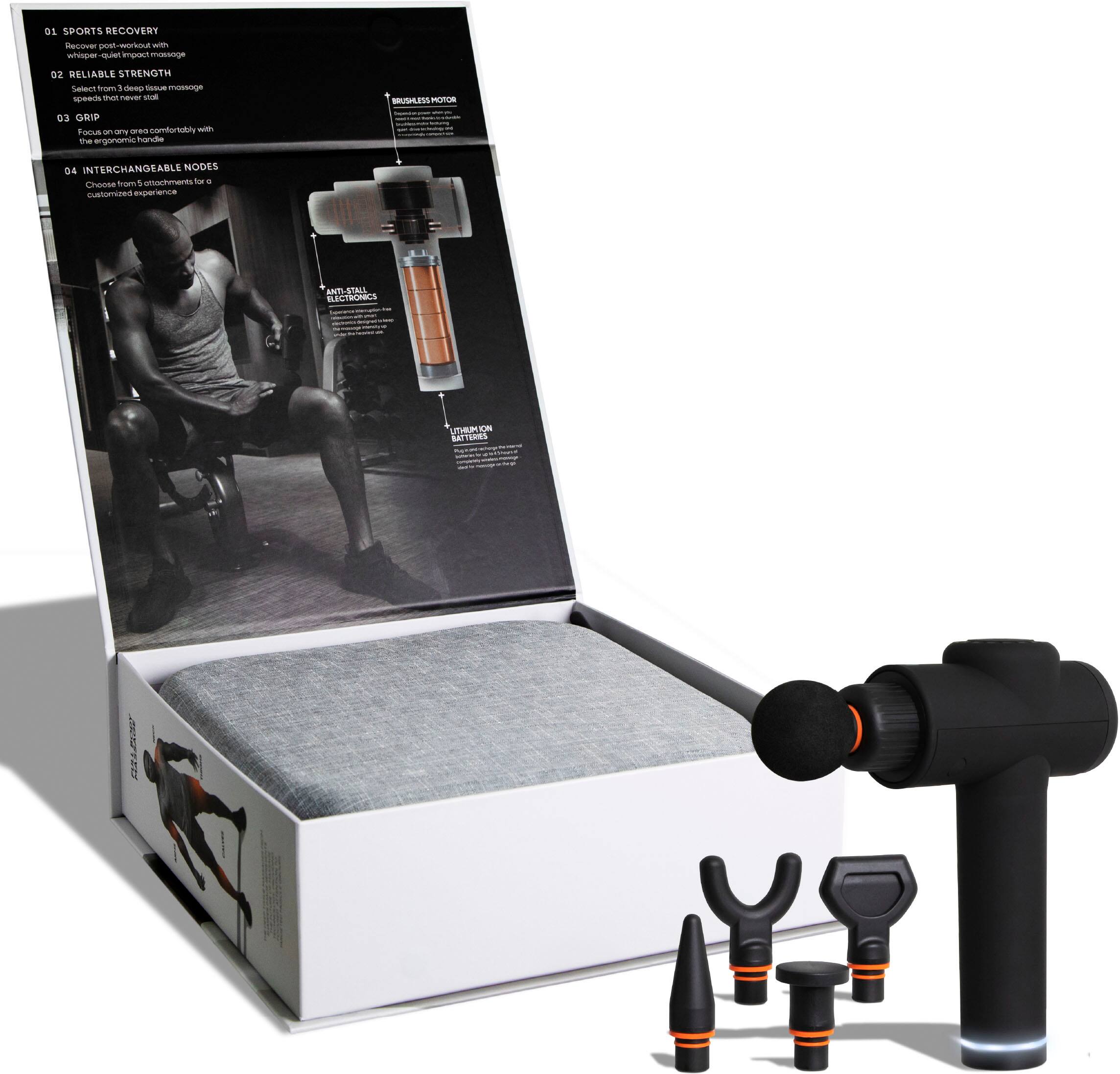 Alt View 15. Sharper Image - Powerboost Deep Tissue Massager - Black.