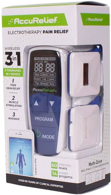 AccuRelief Wireless 3-in-1 Pain Relief TENS Unit MULTI ACRL ...