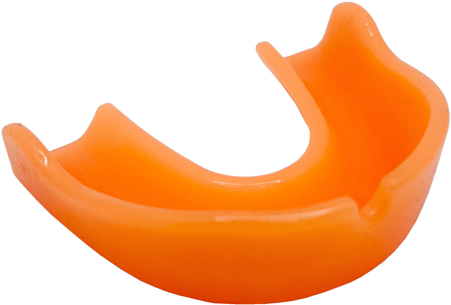 Back View: Shurfit - Temperature-Sensing Mouthguard Youth - Color-Changing Black to Orange