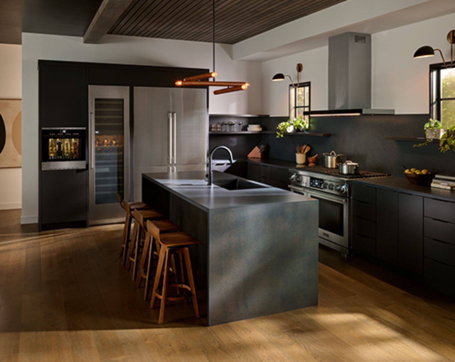 Alt View 14. Dacor - Four Bottle Built-In Dual Zone Wine Dispenser with Argon Preservation and Custom Pour - Black.