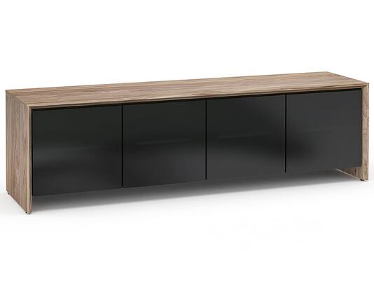 Angle. Salamander Designs - Barcelona AV Cabinet for Most TVs up to 85" - Natural Walnut.