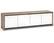 Angle. Salamander Designs - Barcelona AV Cabinet for Most TVs up to 85" - Natural Walnut.