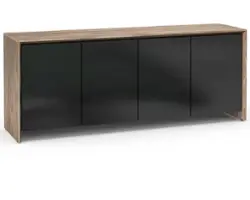 Salamander Designs - Barcelona AV Cabinet for Most TVs up to 85" - Natural Walnut - Angle_Zoom