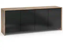 Salamander Designs - Barcelona AV Cabinet for Most TVs up to 85" - Natural Walnut