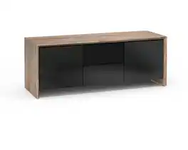 Salamander Designs - Barcelona AV Cabinet for Most TVs up to 65" - Natural Walnut