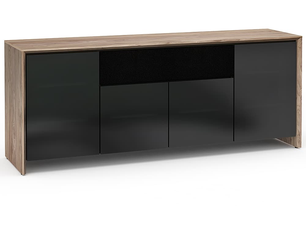 Salamander Designs - Barcelona AV Cabinet for Most TVs up to 85" - Natural Walnut - Angle_Zoom