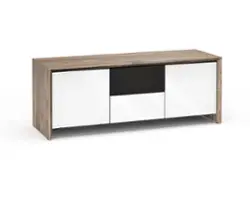 Salamander Designs - Barcelona AV Cabinet for Most TVs up to 65" - Natural Walnut - Angle_Zoom