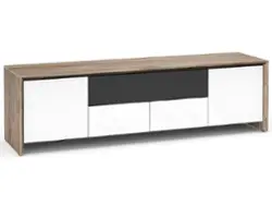 Salamander Designs - Barcelona AV Cabinet for Most TVs up to 85" - Natural Walnut - Angle_Zoom