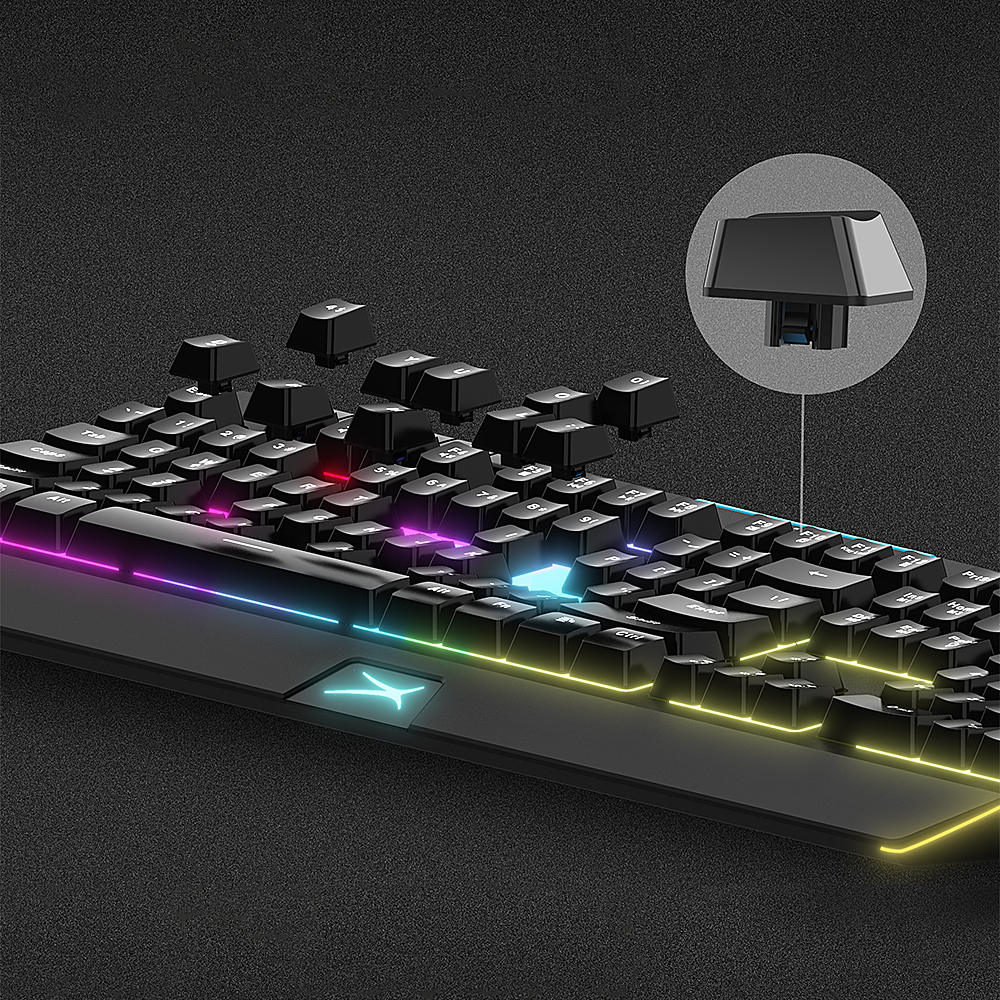 Angle View: Altec Lansing - MS550 Semi-Mechanical E-Sports Grade RGB Gaming Keyboard - Multi-Color