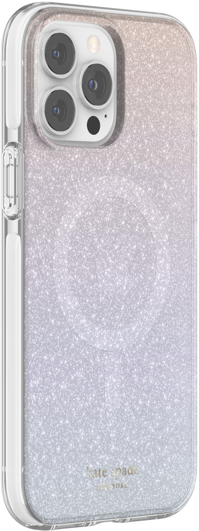 Angle View: kate spade new york - Defensive Case for iPhone 13 Pro - Ombre Glitter