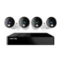 Front Zoom. Night Owl - 8 Channel 4 Indoor/Outdoor Wired 1080p HD Spotlight Cameras, 1TB HD Bluetooth DVR Surveillance System with Audio - White/Black.