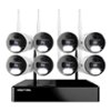 Night Owl - 10 Channel 8 Wi-Fi IP 4K HD 2-Way Audio Cameras, 1TB HD Bluetooth Wi-Fi NVR Surveillance System - White/Black