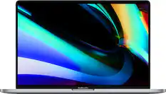 Front. Apple - Geek Squad Certified Refurbished MacBook Pro - 16" Display- Intel Core i9- 16GB Memory- AMD Radeon Pro 5500M - 1TB SSD - Space Gray.