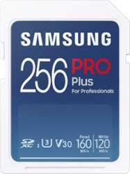 Samsung - PRO Plus 256GB SDXC Full Size Memory Card - Front_Zoom